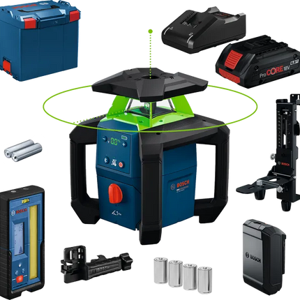 Bosch GRL18GRL18V-4-34V-4-34 Rotatielaser met 1x4Ah L-Boxx 374 - 0601061H02