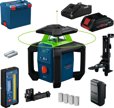 Bosch GRL18GRL18V-4-34V-4-34 Rotatielaser met 1x4Ah L-Boxx 374 - 0601061H02