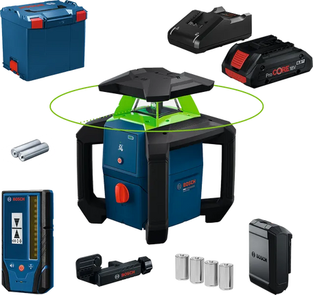 Bosch GRL18V-3-31G Rotatielaser 1x4Ah met Houder in L-Boxx 374 - 0601061G00