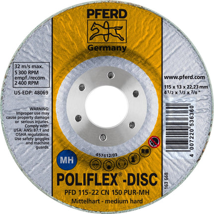 Afbeelding PFERD TOOLS polijstschijf PFD CN PUR