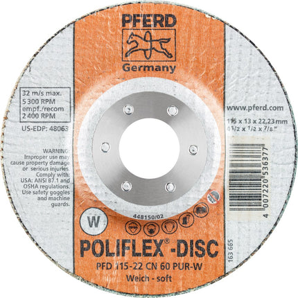 Afbeelding PFERD TOOLS polijstschijf PFD CN PUR