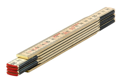 Vouwduimstok, hout, 1m/6-ledig H1/6