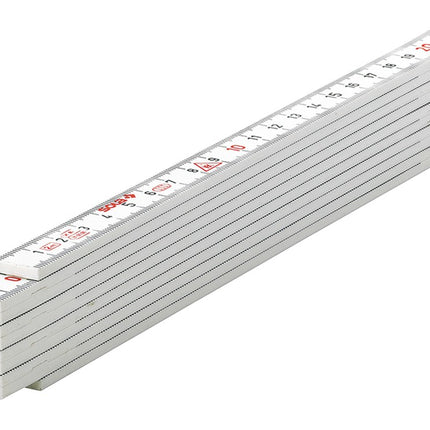 Vouwduimstok, kunststof, 2m/10-ledig HK2-10 W