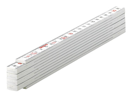 Vouwduimstok, kunststof, 2m/10-ledig HK2-10 W