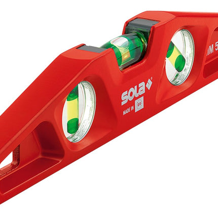 Afbeelding SOLA gegoten waterpas, torpedomodel MM 5 25