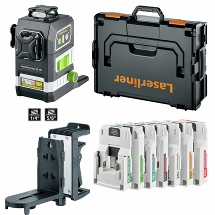 Laserliner Powerplane 3G 18V Set met Variostand Statief  - 036.380
