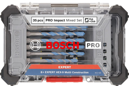 Bosch PRO IMPACT bits+ MC boren 35-delig in Display - 2608522518