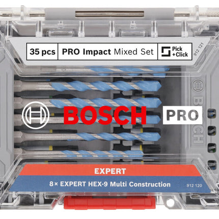 Bosch PRO IMPACT bits + MC boren 35-delig in Display - 2608521U82