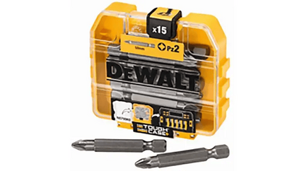 DeWALT DP73-QZ 15-Delige PZ2 Schroefbitset 50mm in Opbergcassette