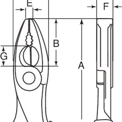 BAHCO COMBINATIETANG ERGO 200MM IP