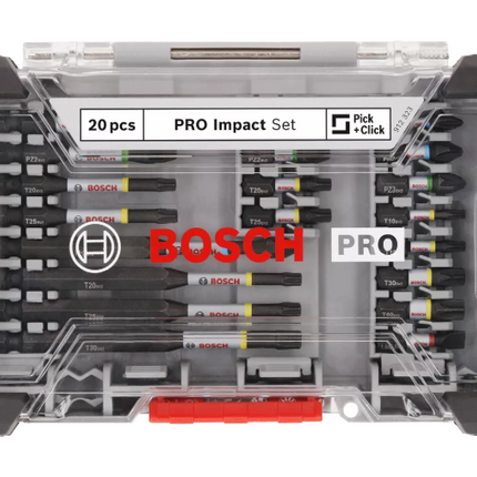 Bosch PRO IMPACT Schroefbitset 20-delig in Display - 2608521U74
