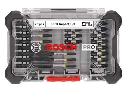 Bosch PRO IMPACT Schroefbitset 20-delig in Display - 2608521U74