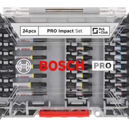 Bosch PRO IMPACT Schroefbitset 24-delig in Display - 2608521U75
