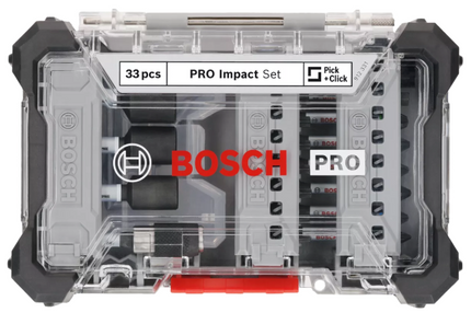 Bosch PRO IMPACT Schroefbitset 33-delig in Display - 2608521U76