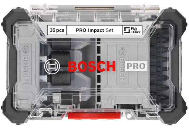 Bosch PRO IMPACT Schroefbitset 35-delig in Display - 2608521U77