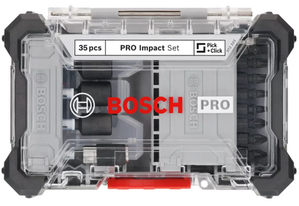 Bosch PRO IMPACT Schroefbitset 35-delig in Display - 2608521U77