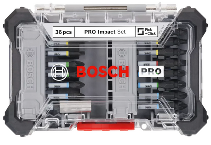 Bosch PRO IMPACT Schroefbitset 36-delig in Display - 2608521U73