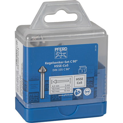 PF25202155 - HSS-kegelverzinkborensets - SET KES HSSE DIN 335 C90° 3