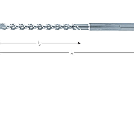 Hamerboor, SDS-max, 2-snijder