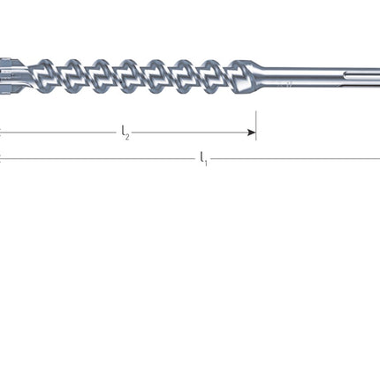 Hamerboor, SDS-max, QUATTRO-X, 4-snijder