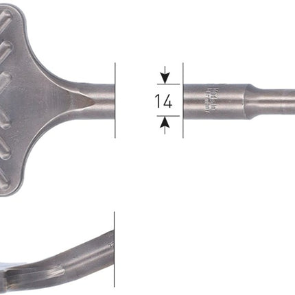 Tegelbeitel gebogen 'V-Breaker' SDS-plus