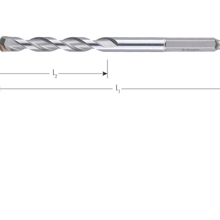 UNIDre multifunctionele boor, 1/4" (E6.3) bitopname, in EV-pack