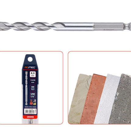 UNIDre multifunctionele boor, 1/4" (E6.3) bitopname, in EV-pack