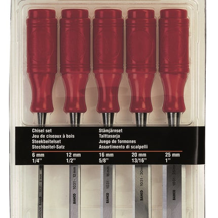 BAHCO STEEKBEITELSET KUNSTSTOF 5D