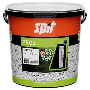 SPIT PRO6 UNIVERSELE PLUG 8X40 - 500 ST IN ECO EMMER