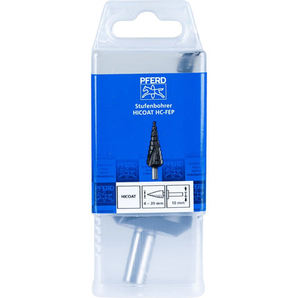 Afbeelding PFERD TOOLS hss-getrapte boor, hicoat-coating STB HSS 04-39/10 HC-FEP