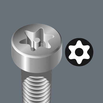 WERA 1/4" TORX Krachtbit T10H L=89mm met gaatje in punt 867/4ZBO - 82060050