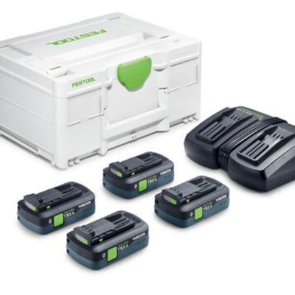 Afbeelding Festool energie-set SYS 18V 4xTBX4/TCL6DUO