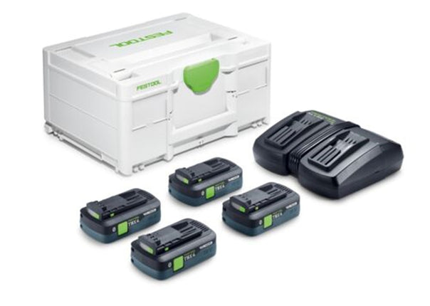 Afbeelding Festool energie-set SYS 18V 4xTBX4/TCL6DUO