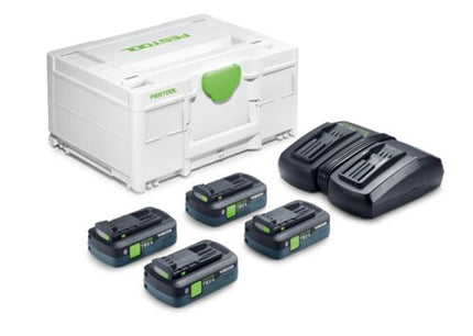 Afbeelding Festool energie-set SYS 18V 4xTBX4/TCL6DUO