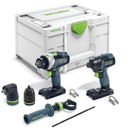 Afbeelding Festool accu-slagschroevendraaier en accu-schroefboormachineset TID 18 Basic-Set TPC 18/4