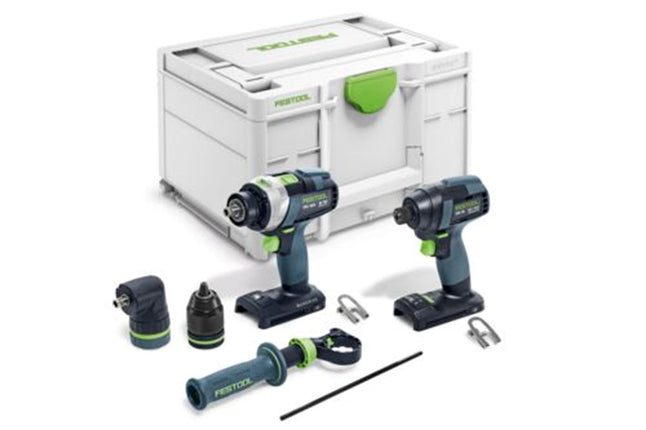 Afbeelding Festool accu-slagschroevendraaier en accu-schroefboormachineset TID 18 Basic-Set TPC 18/4