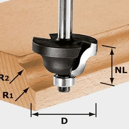 Afbeelding Festool dubbele radialenfrees hw HW S8 D31,7/R4/R4