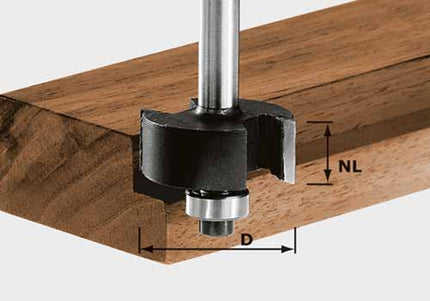 Sponningfrees HW schacht 8 mm HW S8 D31,7/NL 12,7