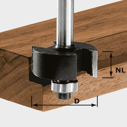 Afbeelding Festool sponningfrees HW schacht 8 mm HW S8 D31,7/NL 12,7