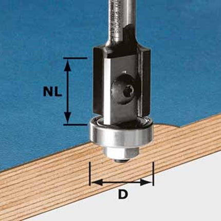 Keermes-kantenfrees HW schacht 8 mm HW S8 D19/20WM Z2