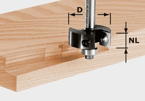 Afbeelding Festool keermes-groeffrees HW schacht 8 mm HW S8 D38/12