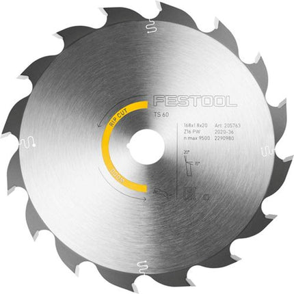 Cirkelzaagblad HW 168x1,8x20 PW16