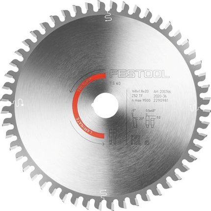 Cirkelzaagblad HW 168x1,8x20 TF52